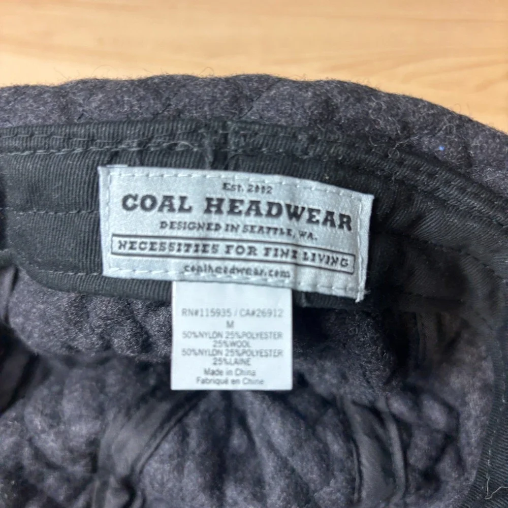 Coal Headwear Hat Cap Mens Medium Black Flip Down Trapper Winter Outdoors